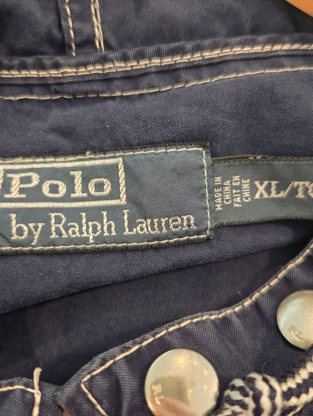 Vintage 90's Polo Ralph Lauren RLPC Rowing Team Big Pony Jacket "Navy White" - Picture 6 of 8